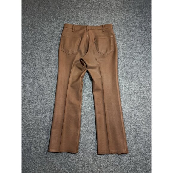 VINTAGE Levi's 517 Saddleman Men Pants 32x30 Brown Bootcut 80s USA - Picture 3 of 13